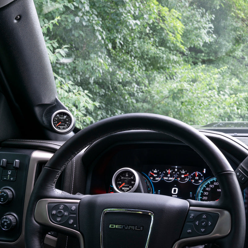Autometer 15+ GMC Sierra / Chevy Silverado HD Colonne de direction simple Support de jauge 2 1/6 pouces
