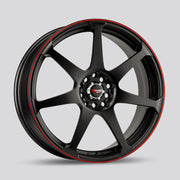 Drag DR33 Flat Black Red Lip