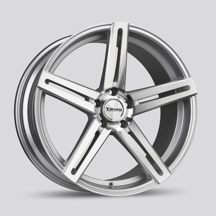 DRAG DR60 20X10 5x120 ET35 72.56 Argent Face Usinée