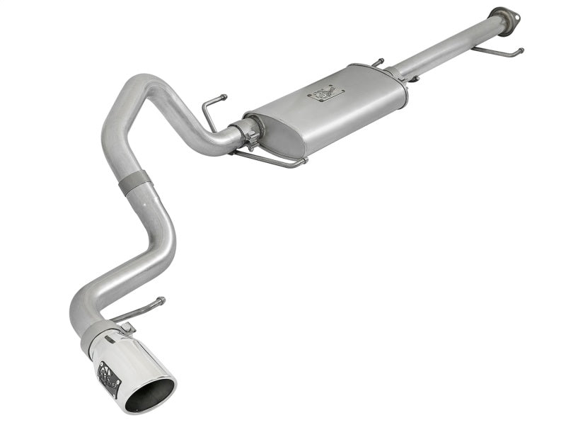 aFe Scorpion Échappement Cat-Back en acier d'alun 2-1/2in avec embouts polis 07-17 Toyota FJ Cruiser V6 4.0L