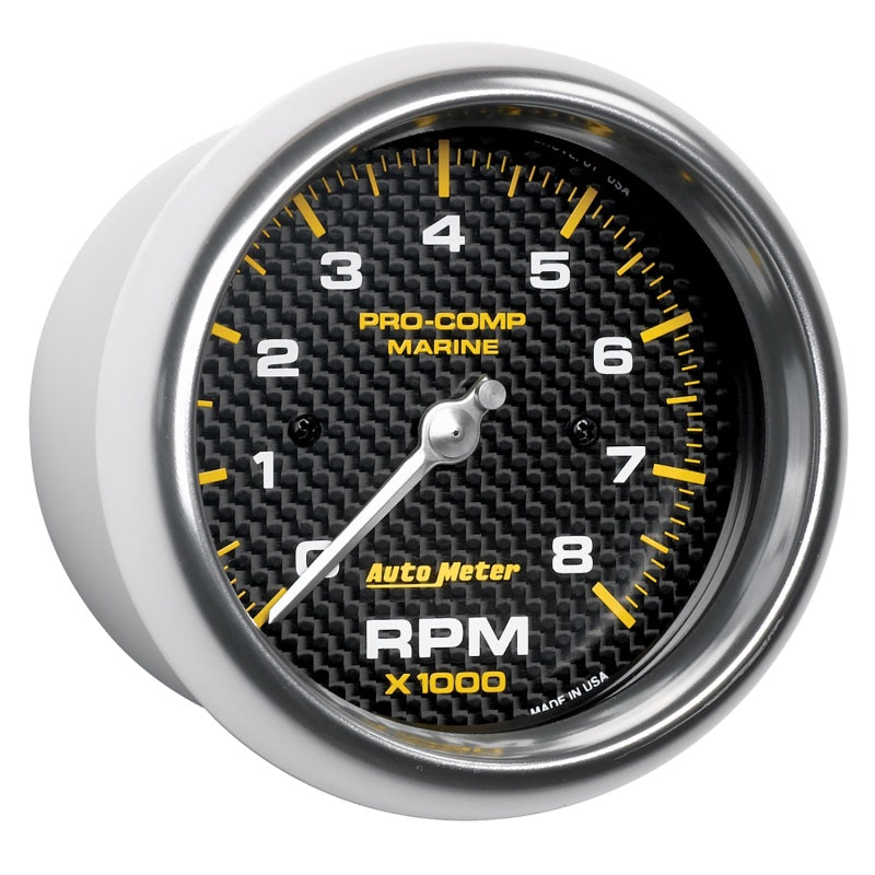 Tachymètre en fibre de carbone marine Autometer 3-3/8in 8k RPM