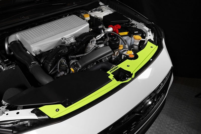 Cache de radiateur PERRIN 22-26 Subaru WRX - Jaune fluo