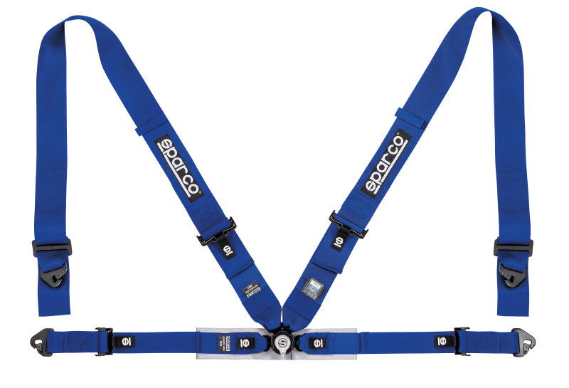 Harnais de compétition Sparco Belt 4 points 3 pouces/2 pouces - Bleu
