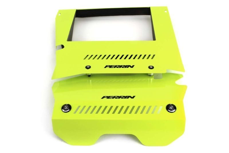 Kit cache-moteur PERRIN 15-21 Subaru WRX (caches intercooler et poulie inclus) - Jaune néon