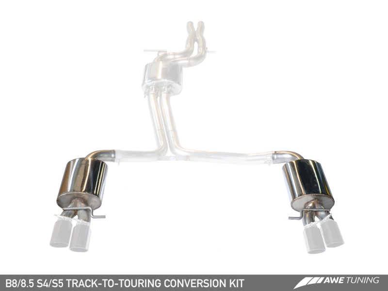 AWE Tuning Kit de conversion Audi B8.5 S4/S5 3.0T Track to Touring Edition (pour kits avec embouts de 102 mm)