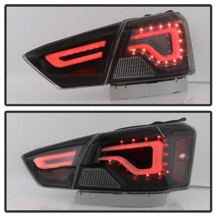 xTune 14-18 Chevy Impala (Excl 14-16 Limited) LED Tail Lights - Black Smoke (ALT-JH-CIM14-LBLED-BSM)