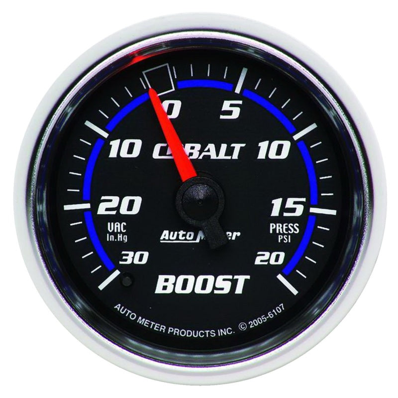 Jauge de suralimentation mécanique Autometer Cobalt 52 mm 20 psi