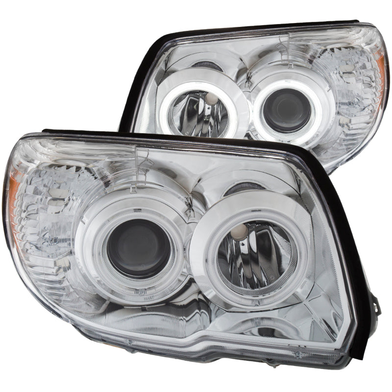 Phares de projecteur ANZO 2006-2009 Toyota 4Runner avec halo chromé