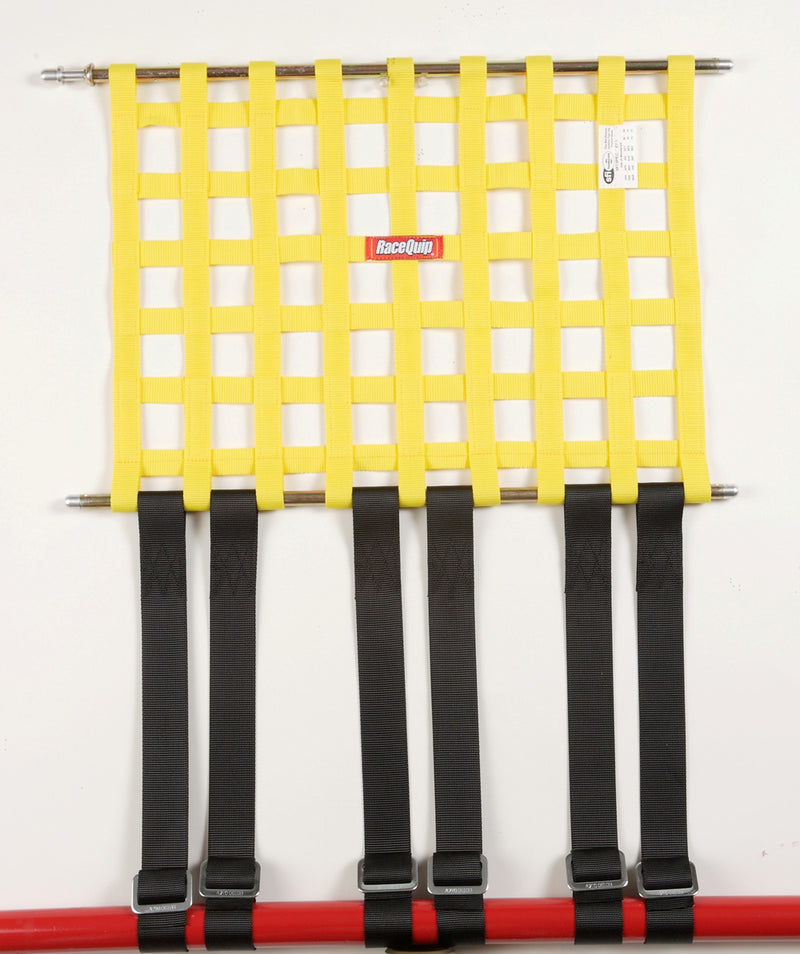 705005 Kit de fixation pour filet de fenêtre RaceQuip sur barre inférieure avec 6 sangles réglables de 1,5 pouce