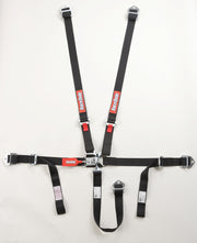 JR L & L 5PT HARNESS SET BLACK
