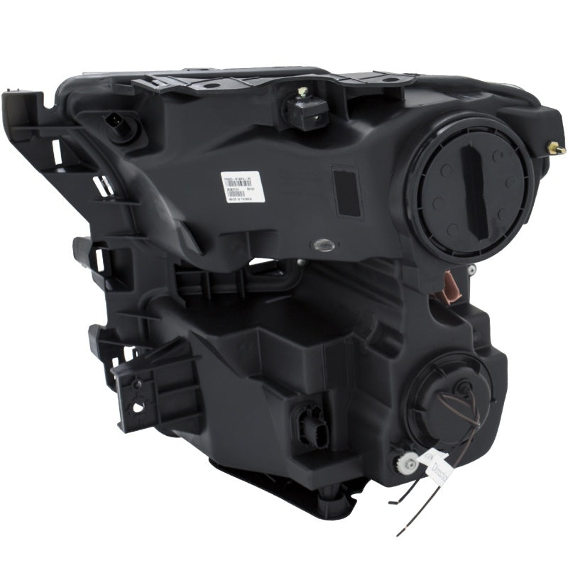 Phares de projecteur ANZO 2015-2017 Ford F-150 avec commutateur de style planche noir avec ambre