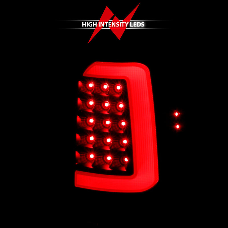 ANZO 1997-2004 Dodge Dakota Feux arrière à LED Boîtier noir Paire de lentilles transparentes