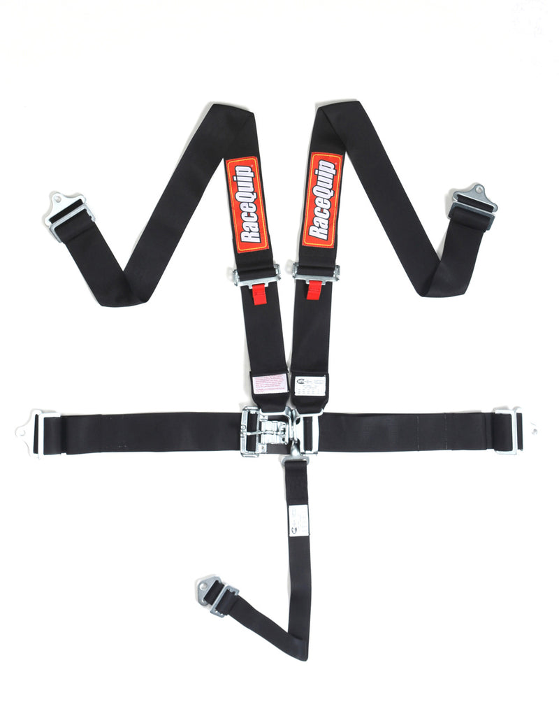 L & L 5PT HARNESS SET BLACK