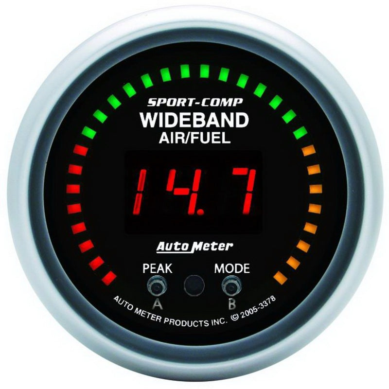 Autometer Sport-Comp Jauge air/carburant large bande 52 mm