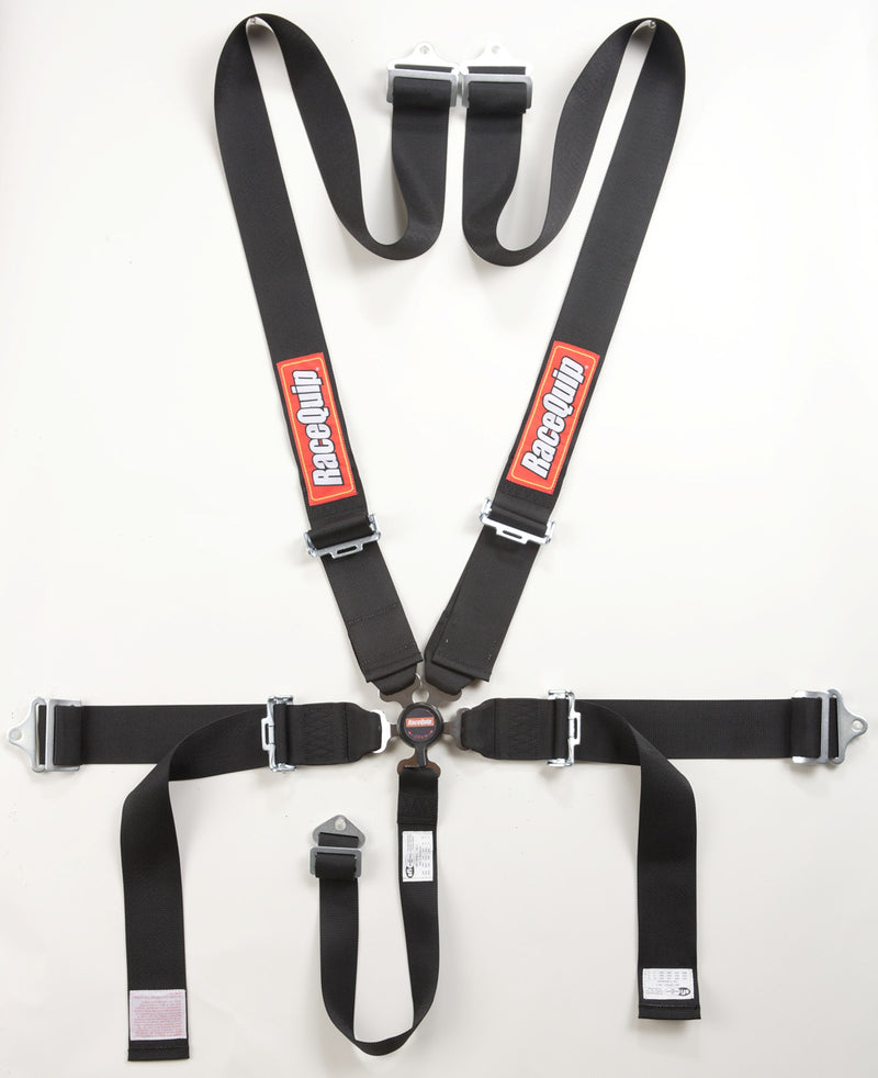 SFI CAMLOCK 5PT PD LAP BELTS BLK