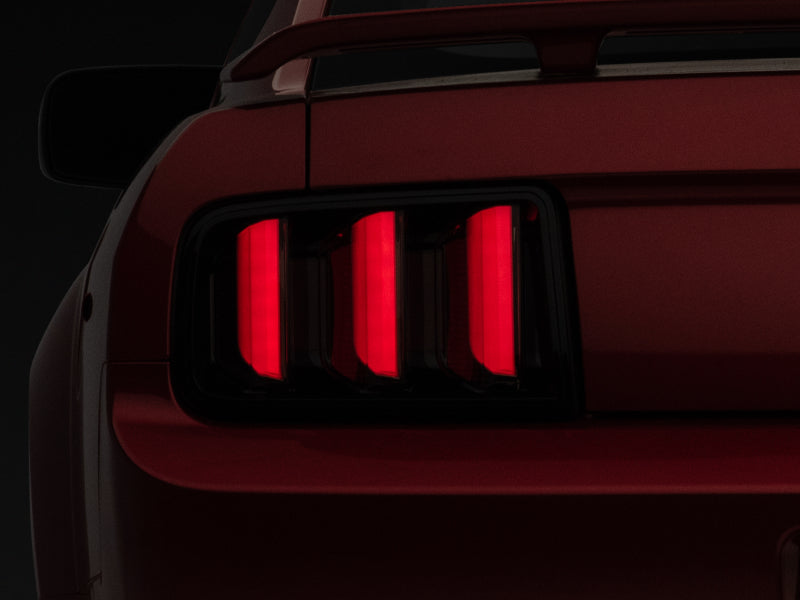 Raxiom 05-09 Ford Mustang Vector V2 LED Tail Lights- Black Housing (Smoked Lens)