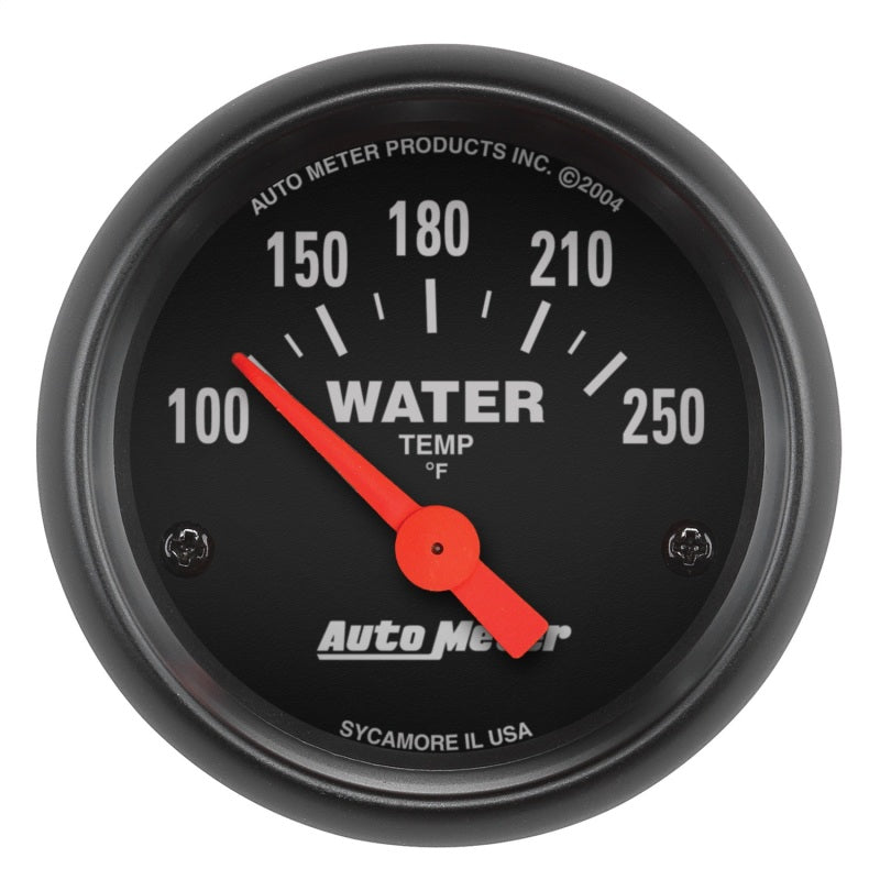 Autometer Z-Series 52 mm 100-250 degrés F. Jauge de température de l'eau SSE