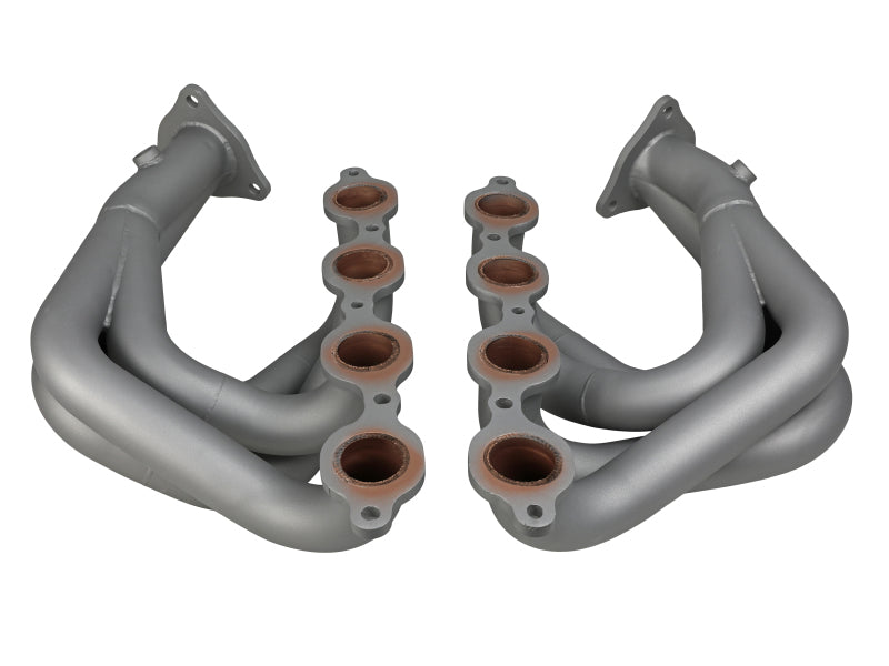 aFe Twisted 304SS Header 2020 Chevy Corvette (C8) 6.2L V8 - Revêtement en céramique de titane