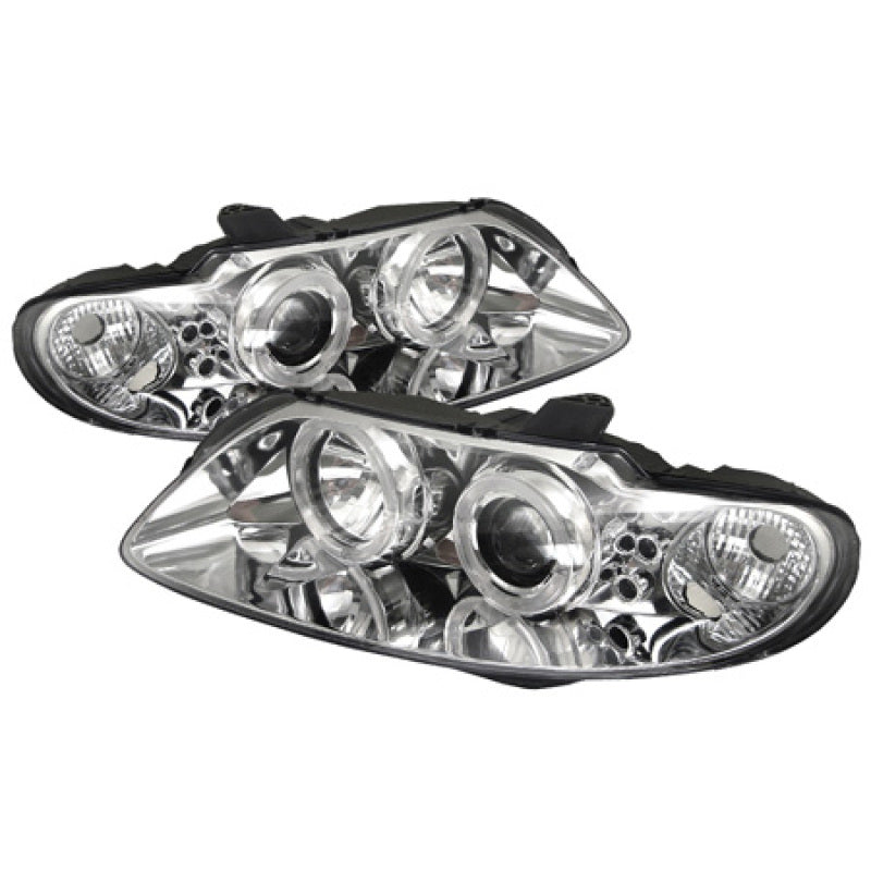 Spyder Pontiac GTO 04-06 Projecteur Phares LED Halo LED Chrome Haut H1 Bas H1 PRO-YD-PGTO04-HL-C