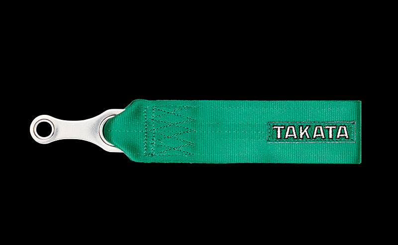 TAKATA TOW STRAP, GREEN W/HARDWARE KIT
