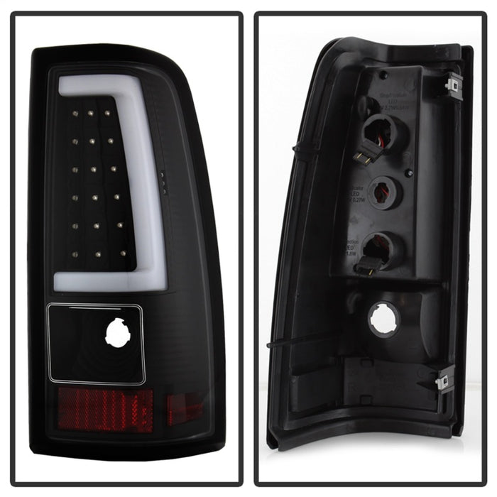 xTune Chevy Silverado 1500/2500/3500 99-02 / Version 3 Tail Lights Black ALT-ON-CS99V3-LBLED-BK
