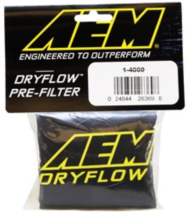 AEM Filtre à air Wrap 6 pouces Base 5 1/4 pouces Haut 5 pouces de hauteur