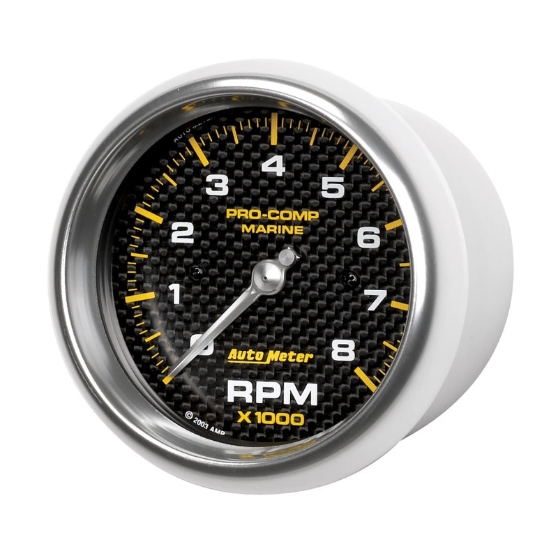 Tachymètre en fibre de carbone marine Autometer 3-3/8in 8k RPM