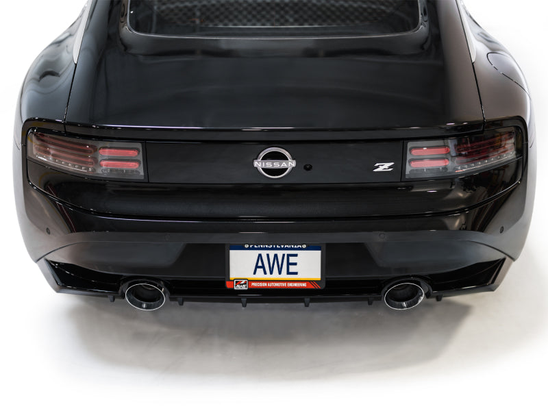 Système d'échappement Cat-Back AWE Tuning 2023 Nissan Z RZ34 RWD Track Edition avec embouts chromés argentés