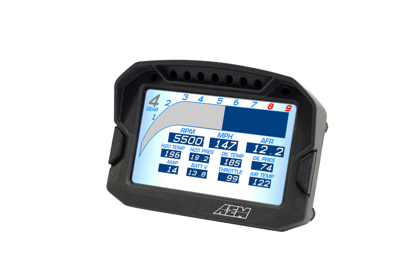 Écran de tableau de bord numérique AEM CD-5G Carbon avec GPS et antenne internes 10 Hz