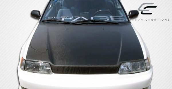 1988-1991 Honda Civic HB CR-X Carbon Creations OEM Look Hood - 1 Piece
