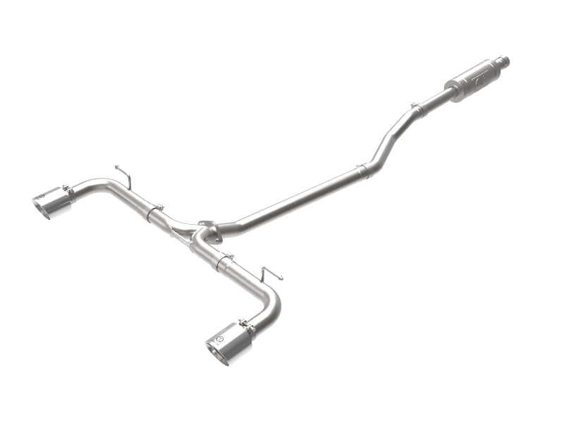 aFe Takeda 2-1/2in 304 SS Cat-Back Échappement avec embouts polis 14-18 Mazda 3 L4 2.0L/2.5L