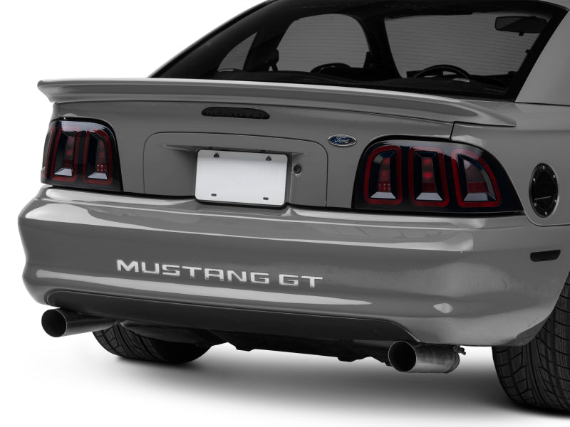 Raxiom 96-98 Ford Mustang Icon LED Tail Lights- Black Housing (Smoked Lens)