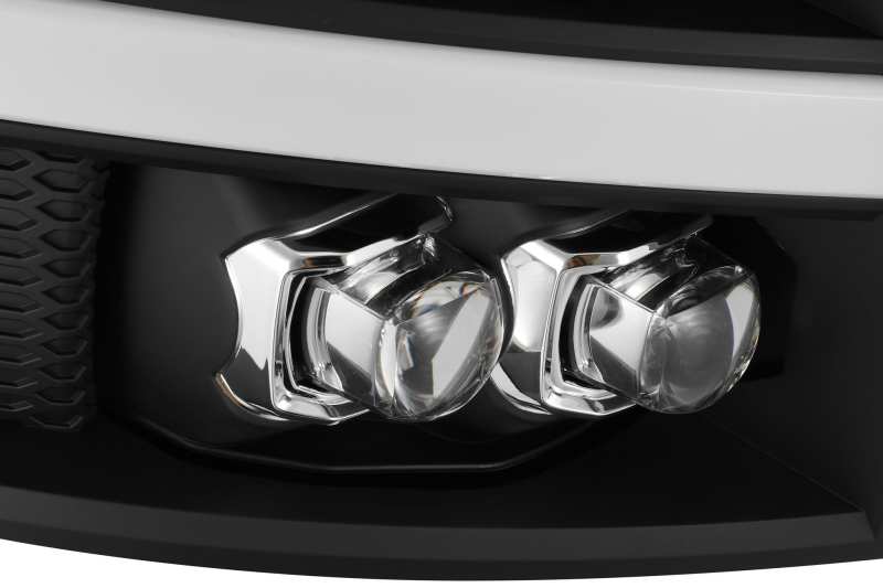 AlphaRex 07-13 Chevy 1500HD NOVA Phares LED Proj style planche noir brillant avec lumière active/signal Seq