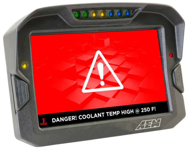 AEM CD-7 Non Logging GPS Enabled Race Dash Affichage numérique en fibre de carbone sans VDM (entrée CAN uniquement)