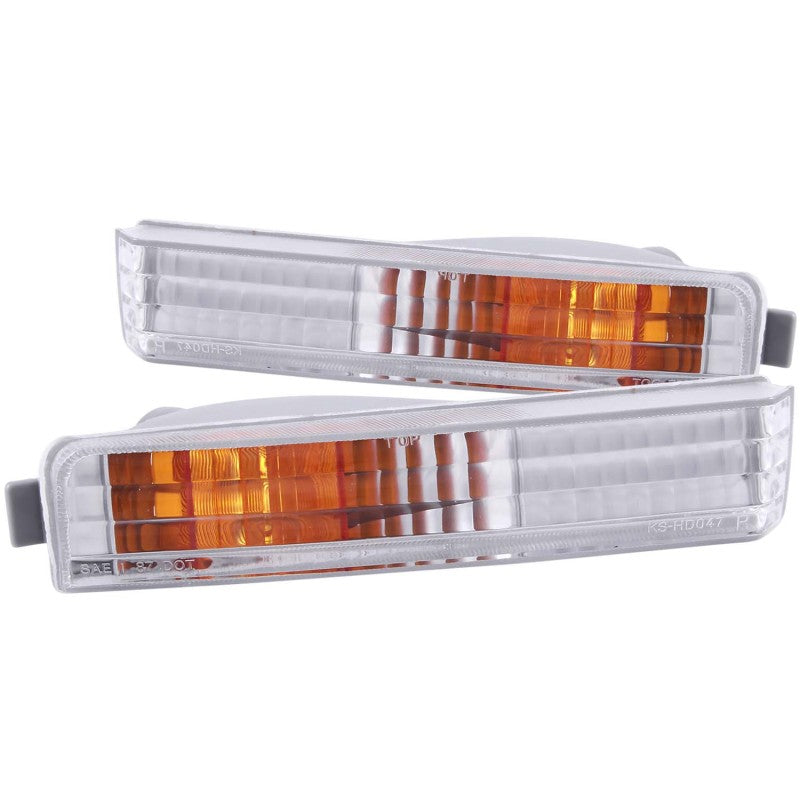 ANZO 1990-1991 Honda Accord Euro Feux de stationnement Chrome avec réflecteur Ambre