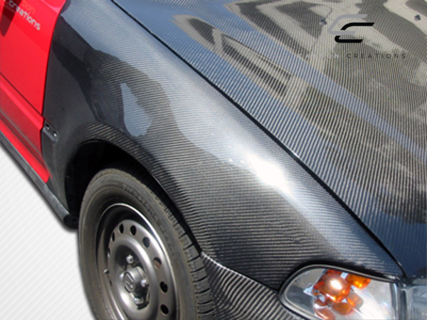 1992-1995 Honda Civic 2DR / HB Carbon Creations OEM Look Ailes - 2 pièces