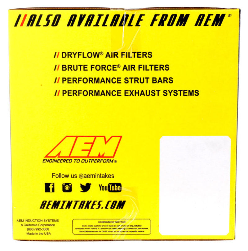 AEM 07-11 Toyota Camry V6-3.5L Admission d'air froid