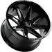 AXE Wheels ARTEMIS Gloss Black - Milled Edge