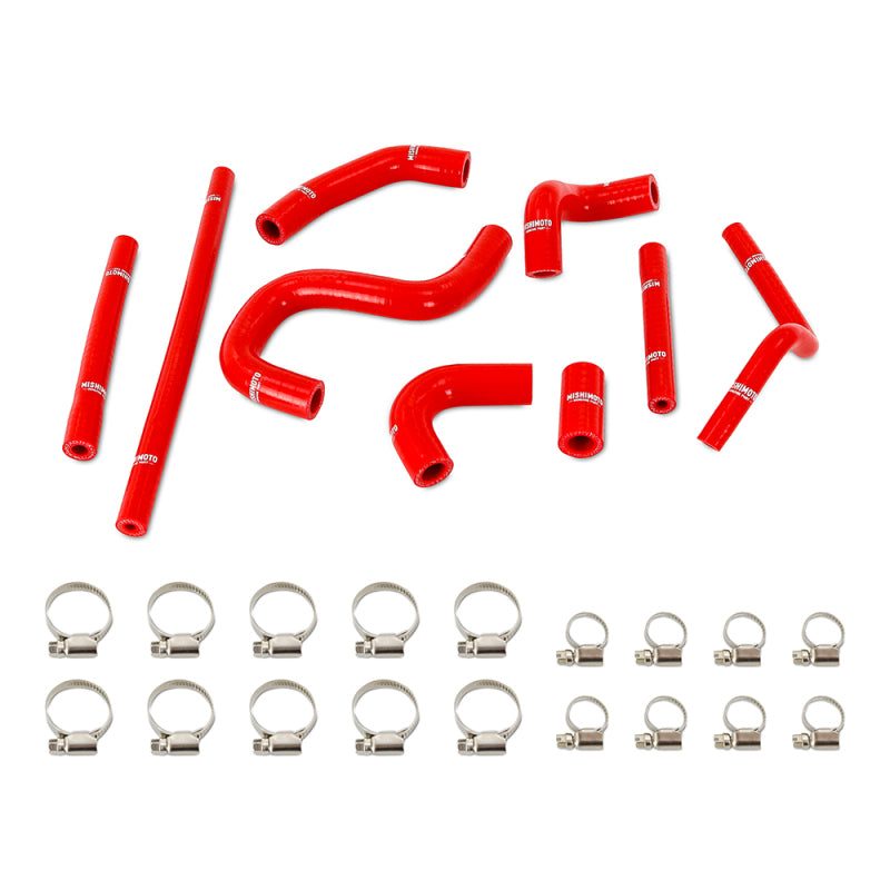 Kit de durites de chauffage en silicone Mishimoto pour Toyota 4Runner 3.4L 96-02 (avec chauffage arrière) - Rouge