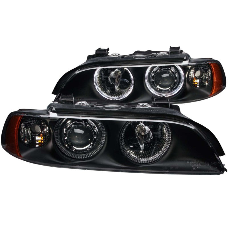 ANZO 1997-2001 Phares de projecteur BMW Série 5 avec Halo Noir
