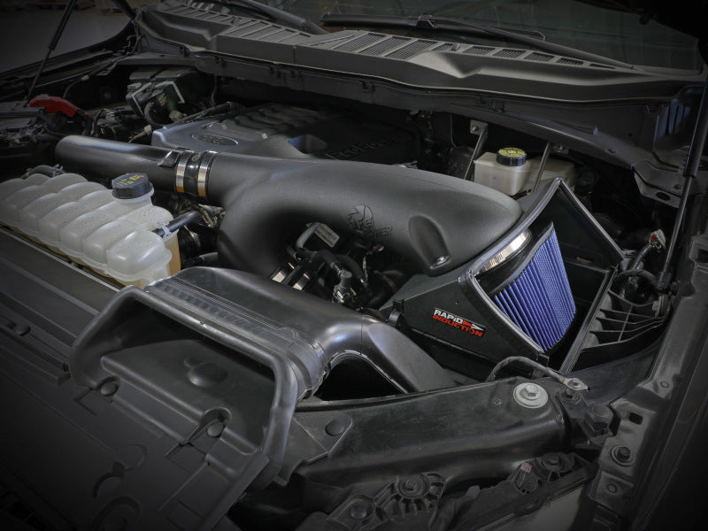 Système d'admission d'air froid à induction rapide aFe avec filtre Pro 5R 2021+ Ford F-150 V6-3.5L (tt)