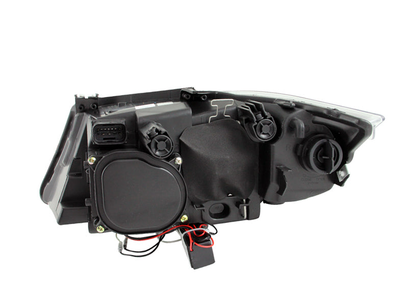 ANZO 2006-2008 BMW Série 3 E90-E91 Phares de projecteur avec Halo avec barre LED Noir (CCFL)