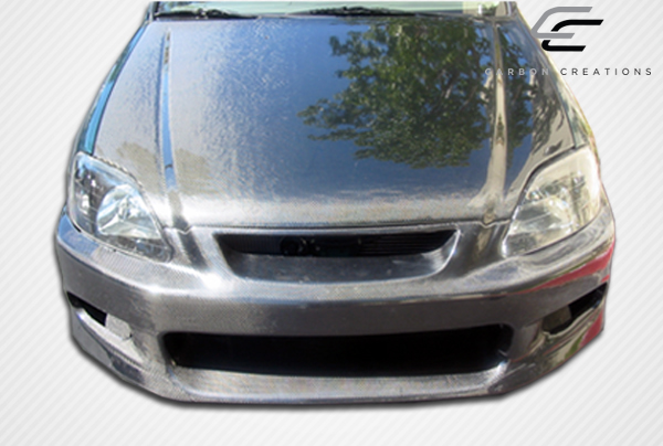 1999-2000 Honda Civic Carbon Creations Dritech OEM Look Hood - 1 Piece