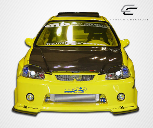 1999-2000 Honda Civic Carbon Creations Dritech OEM Look Hood - 1 Piece