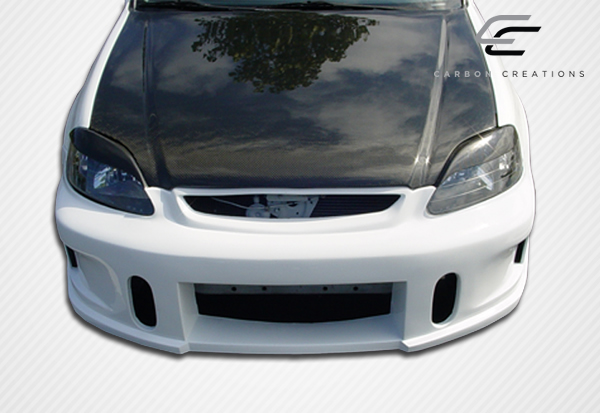 1999-2000 Honda Civic Carbon Creations Dritech OEM Look Hood - 1 Piece