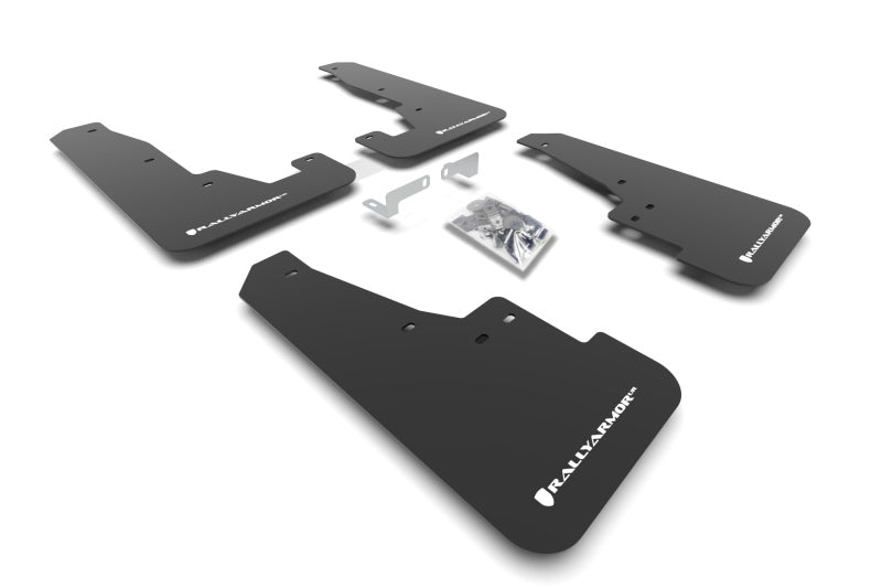 Rally Armor 16-22 Dodge Durango GT / RT / SRT / SXT Noir UR Mud Flap Logo Blanc