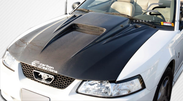 1999-2004 Ford Mustang Carbon Creations Spyder 3 capot - 1 pièce