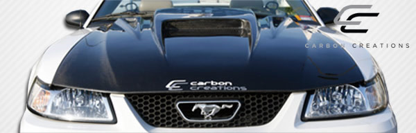 1999-2004 Ford Mustang Carbon Creations Spyder 3 capot - 1 pièce