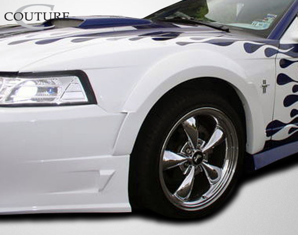 1999-2004 Ford Mustang Couture Polyurethane Demon Front Fender Flares - 2 Piece