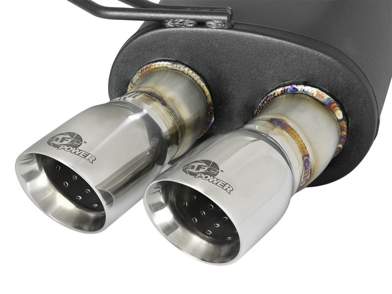 aFe MACH Force-Xp Échappement Cat-Back 2,5" en acier inoxydable 304 avec embouts polis pour BMW Z4 M Coupé (E86) L6 3.2L 05-08